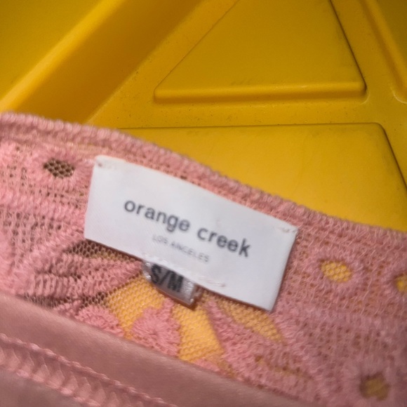 Orange Creek Long Pink floral dress size S/M - Picture 4 of 11